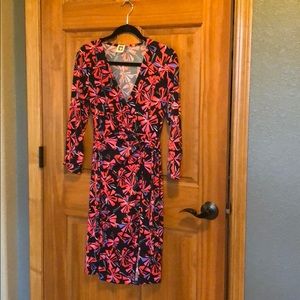 Anne Kline Faux Wrap Dress